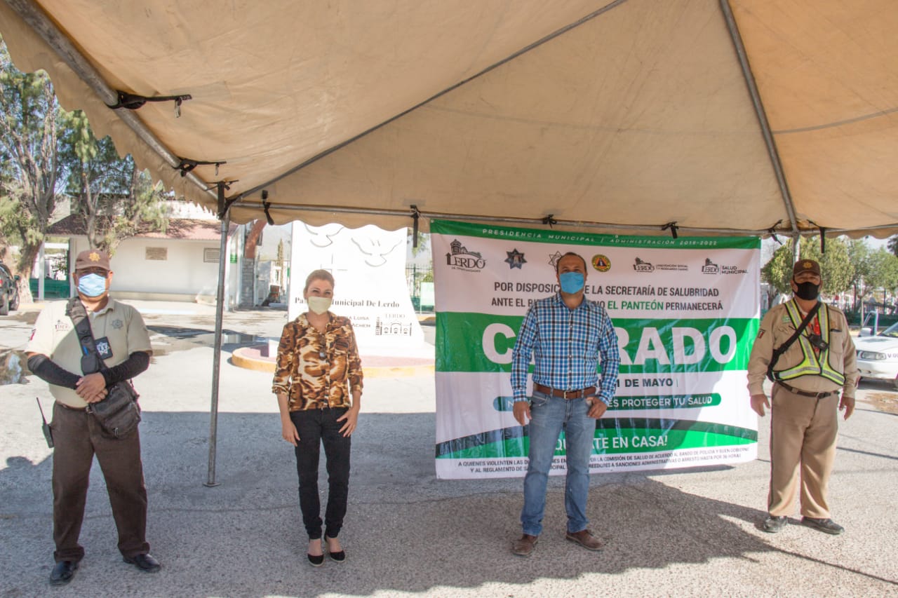 01 -CERRADOS LOS PANTEONES EN LERDO A PARTIR DE HOY Y HASTA EL 11 DE MAYO-090520